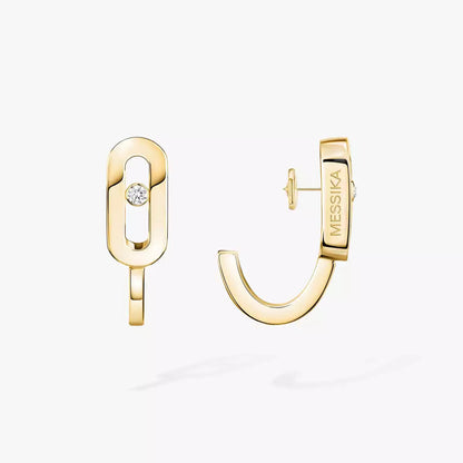 [Sprite Jewelry]Diamond Mini Hoop Earrings Move Classique