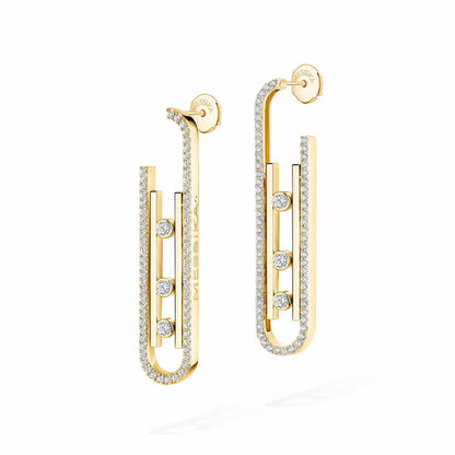 [Sprite Jewelry]Diamond Pendant Earrings Move 10Th