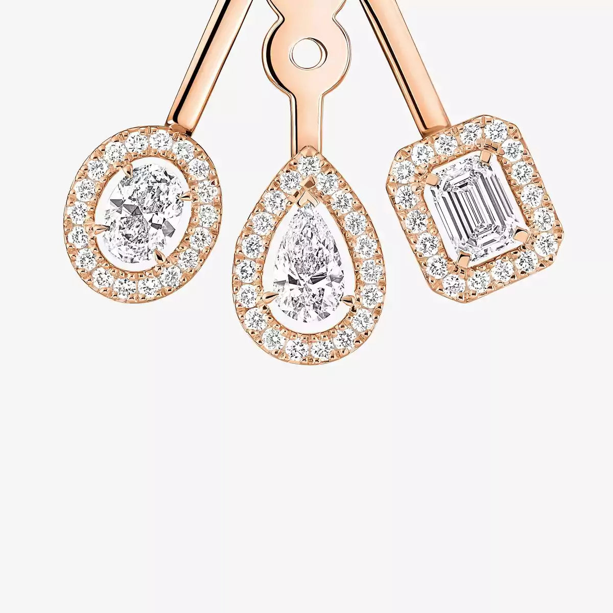 [Sprite Jewelry] My Twin Trio  Diamond Earrings