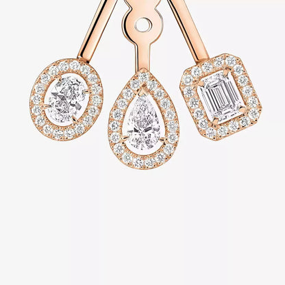[Sprite Jewelry] My Twin Trio  Diamond Earrings