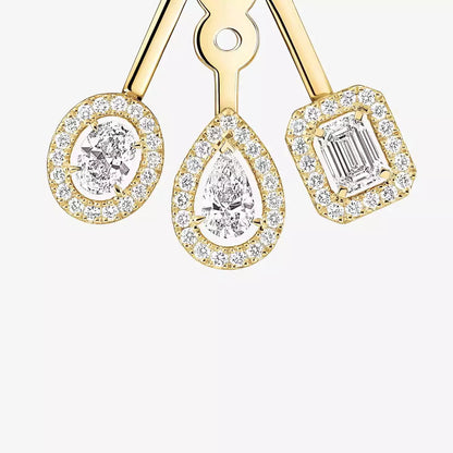 [Sprite Jewelry] My Twin Trio  Diamond Earrings