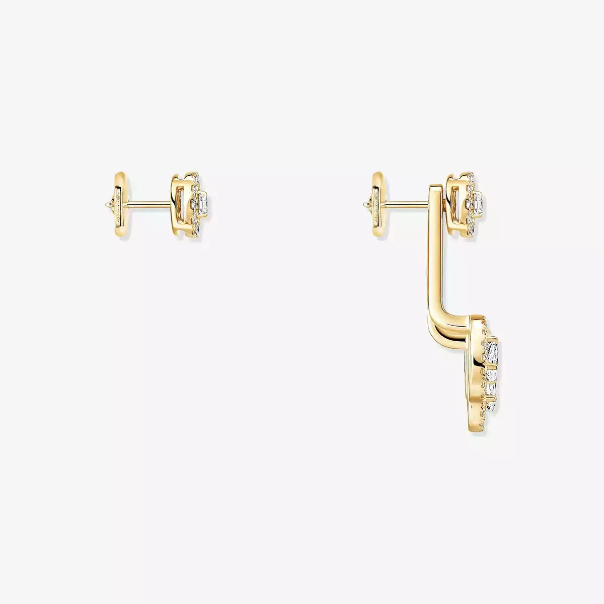 [Sprite Jewelry] My Twin Trio  Diamond Earrings