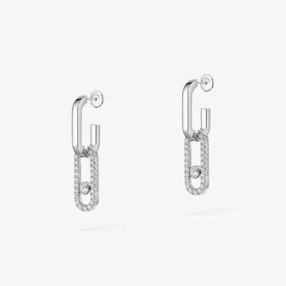 [Sprite Jewelry]Move Link Diamond Earrings