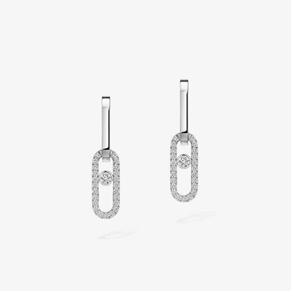 [Sprite Jewelry]Move Link Diamond Earrings