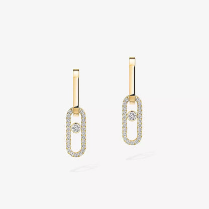 [Sprite Jewelry]Move Link Diamond Earrings