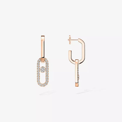 [Sprite Jewelry]Move Link Diamond Earrings