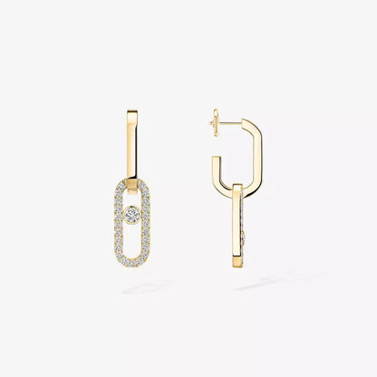 [Sprite Jewelry]Move Link Diamond Earrings