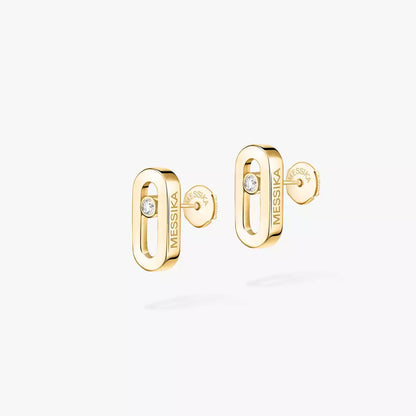 [Sprite Jewelry]Move Uno Diamond Stud Earrings