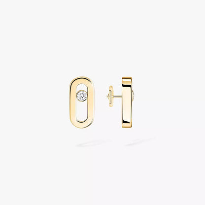 [Sprite Jewelry]Move Uno Diamond Stud Earrings