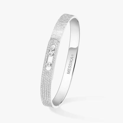 [Sprite Jewelry]Move Noa Ciselé half pavé bangle