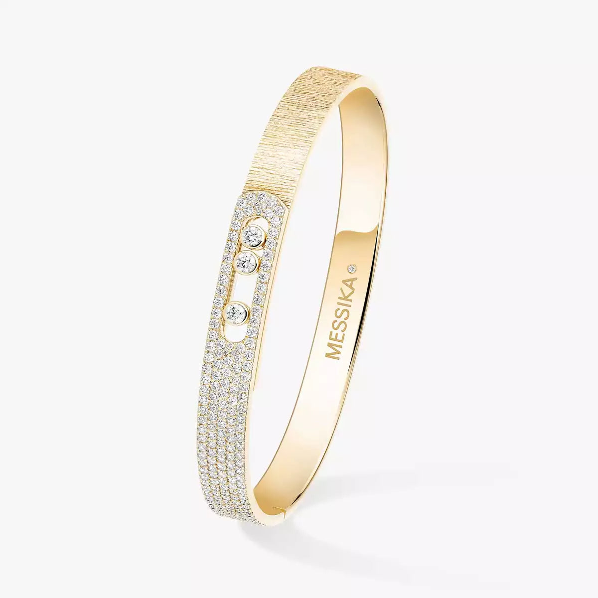 [Sprite Jewelry]Move Noa Ciselé half pavé bangle