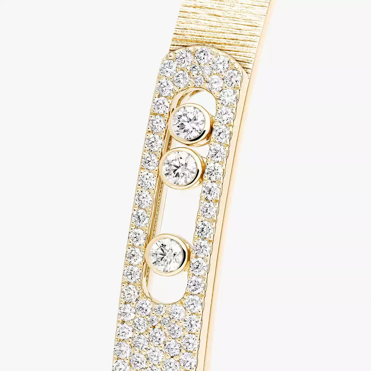 [Sprite Jewelry]Move Noa Ciselé half pavé bangle