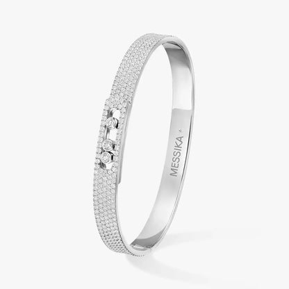 [Sprite Jewelry]Move Noa Full Pavé Diamond Bangle Bracelet