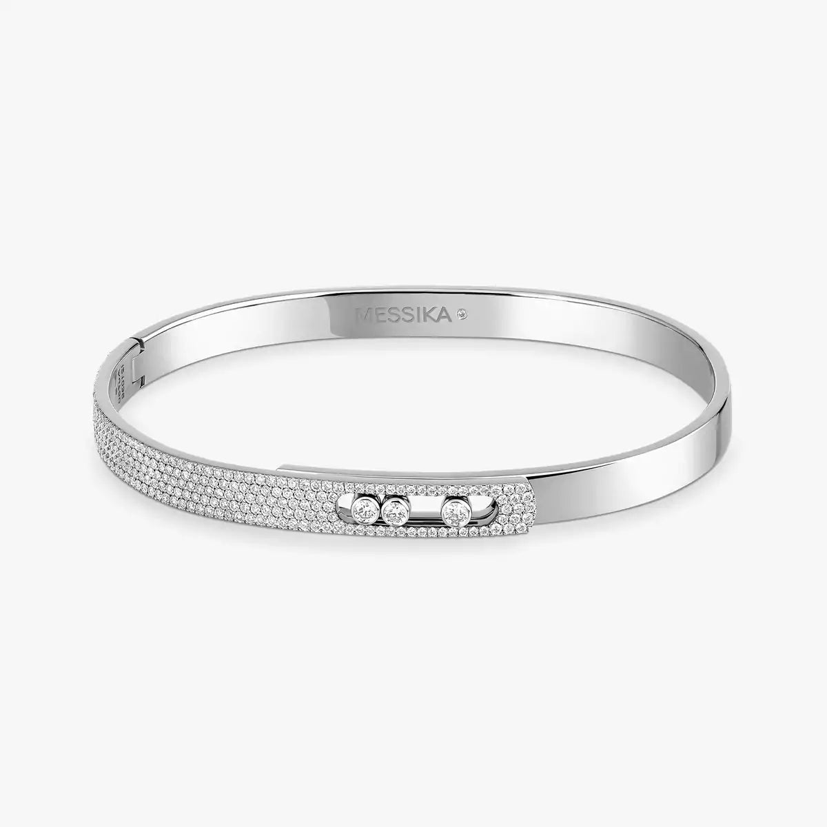 [Sprite Jewelry]Move Noa Rose Gold Pavé Diamond Bangle Bracelet