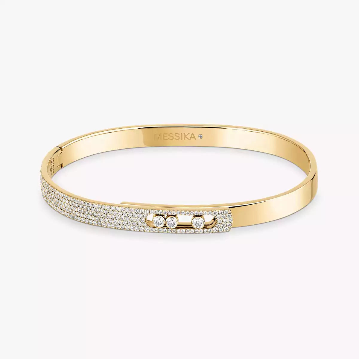 [Sprite Jewelry]Move Noa Rose Gold Pavé Diamond Bangle Bracelet