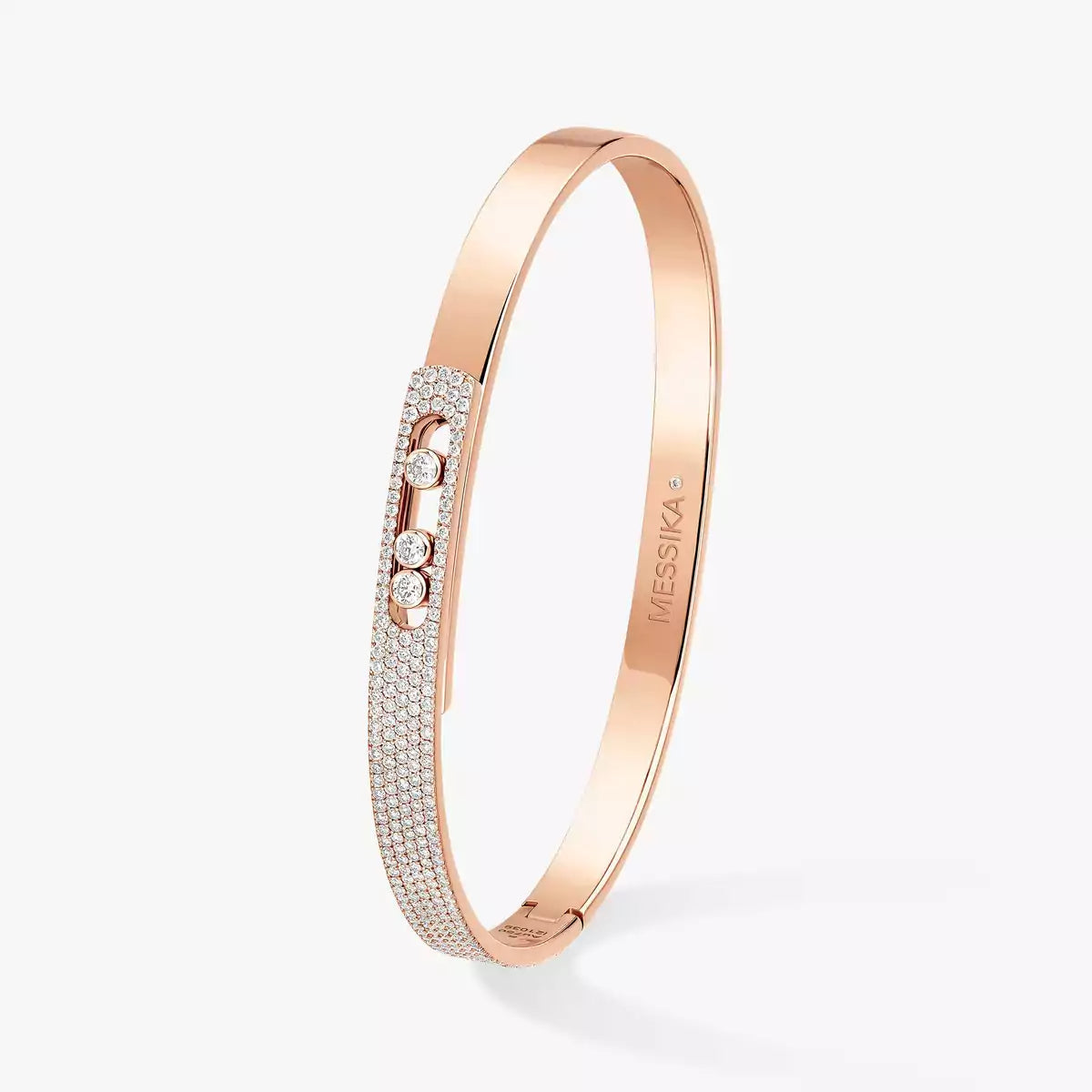 [Sprite Jewelry]Move Noa Rose Gold Pavé Diamond Bangle Bracelet
