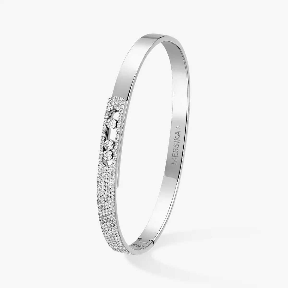 [Sprite Jewelry]Move Noa Rose Gold Pavé Diamond Bangle Bracelet