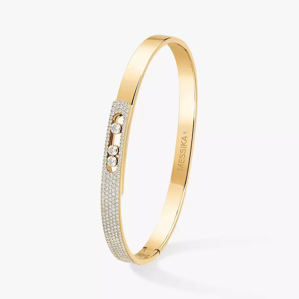 [Sprite Jewelry]Move Noa Rose Gold Pavé Diamond Bangle Bracelet