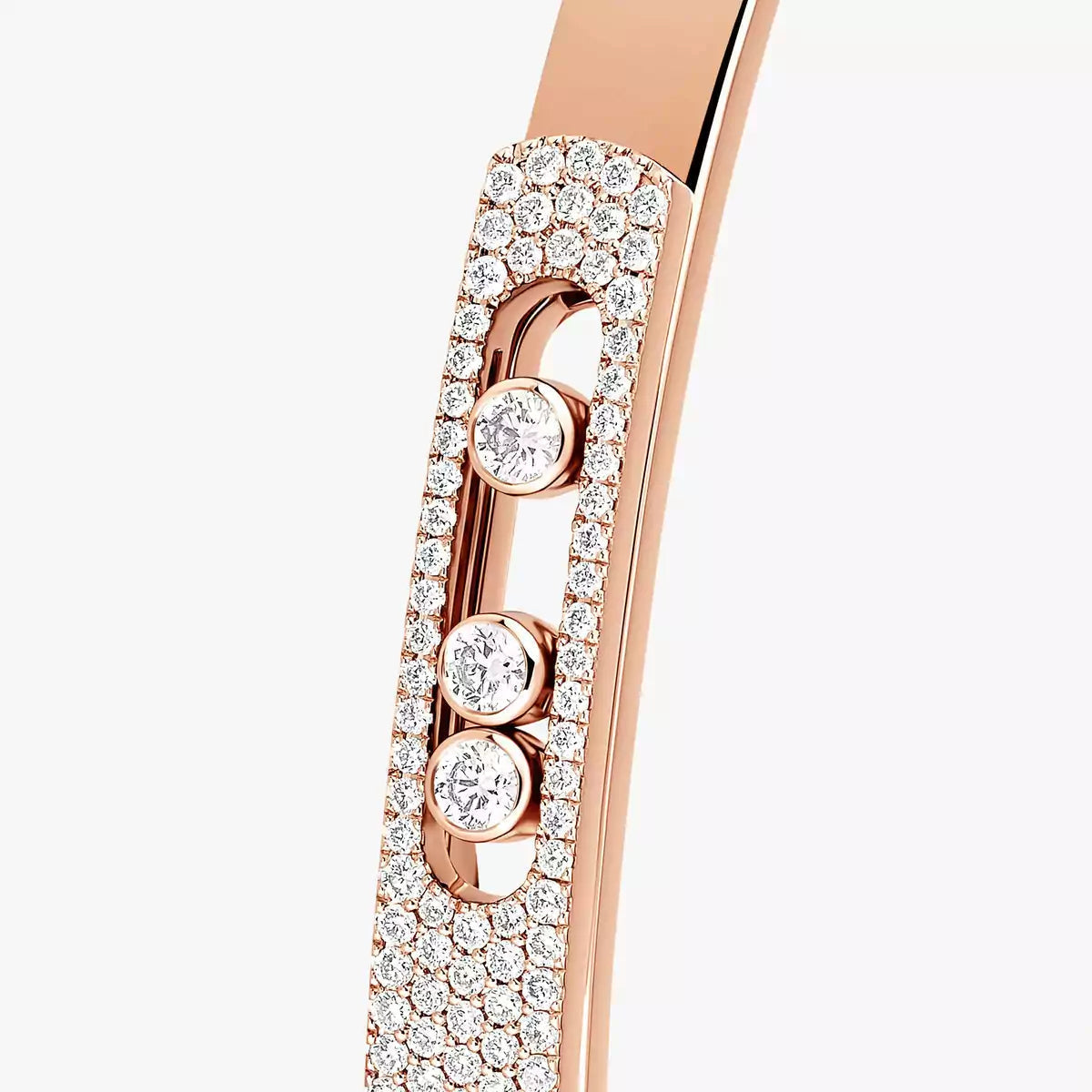 [Sprite Jewelry]Move Noa Rose Gold Pavé Diamond Bangle Bracelet