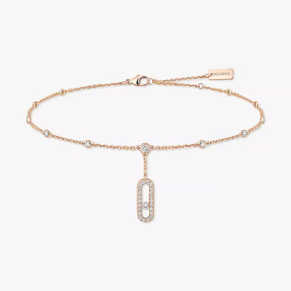 [Sprite Jewelry] Move Uno pavé ankle bracelet