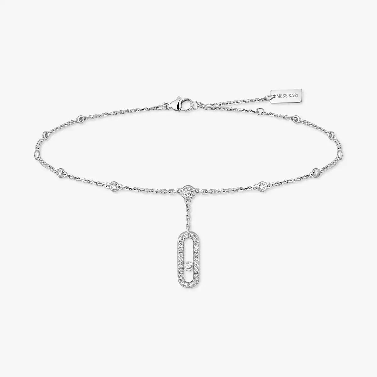[Sprite Jewelry] Move Uno pavé ankle bracelet