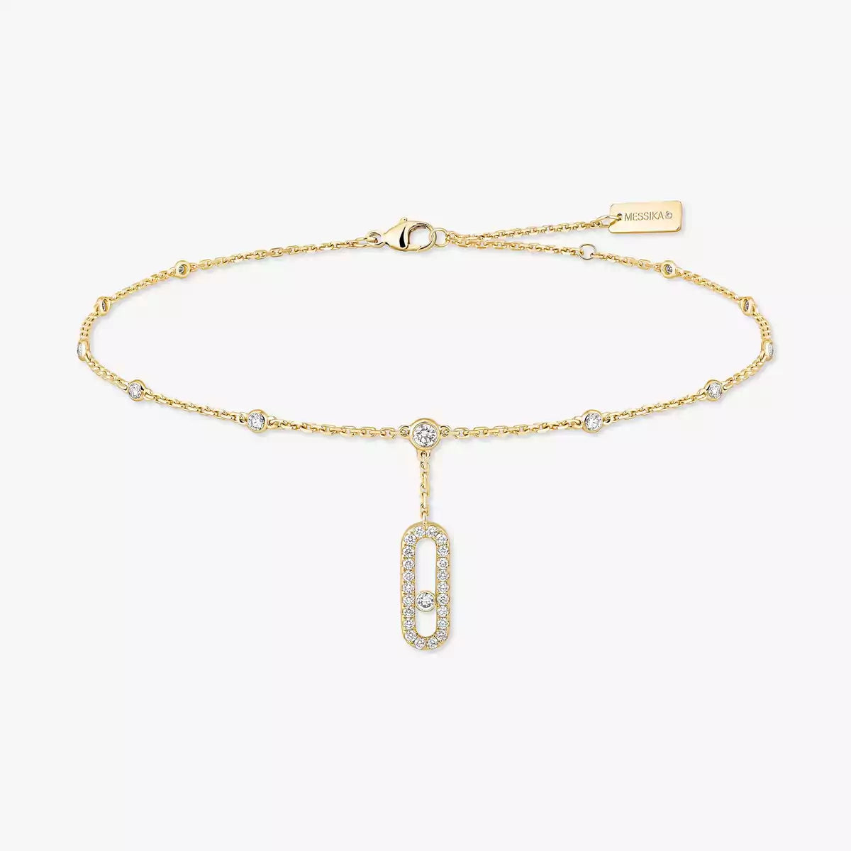 [Sprite Jewelry] Move Uno pavé ankle bracelet