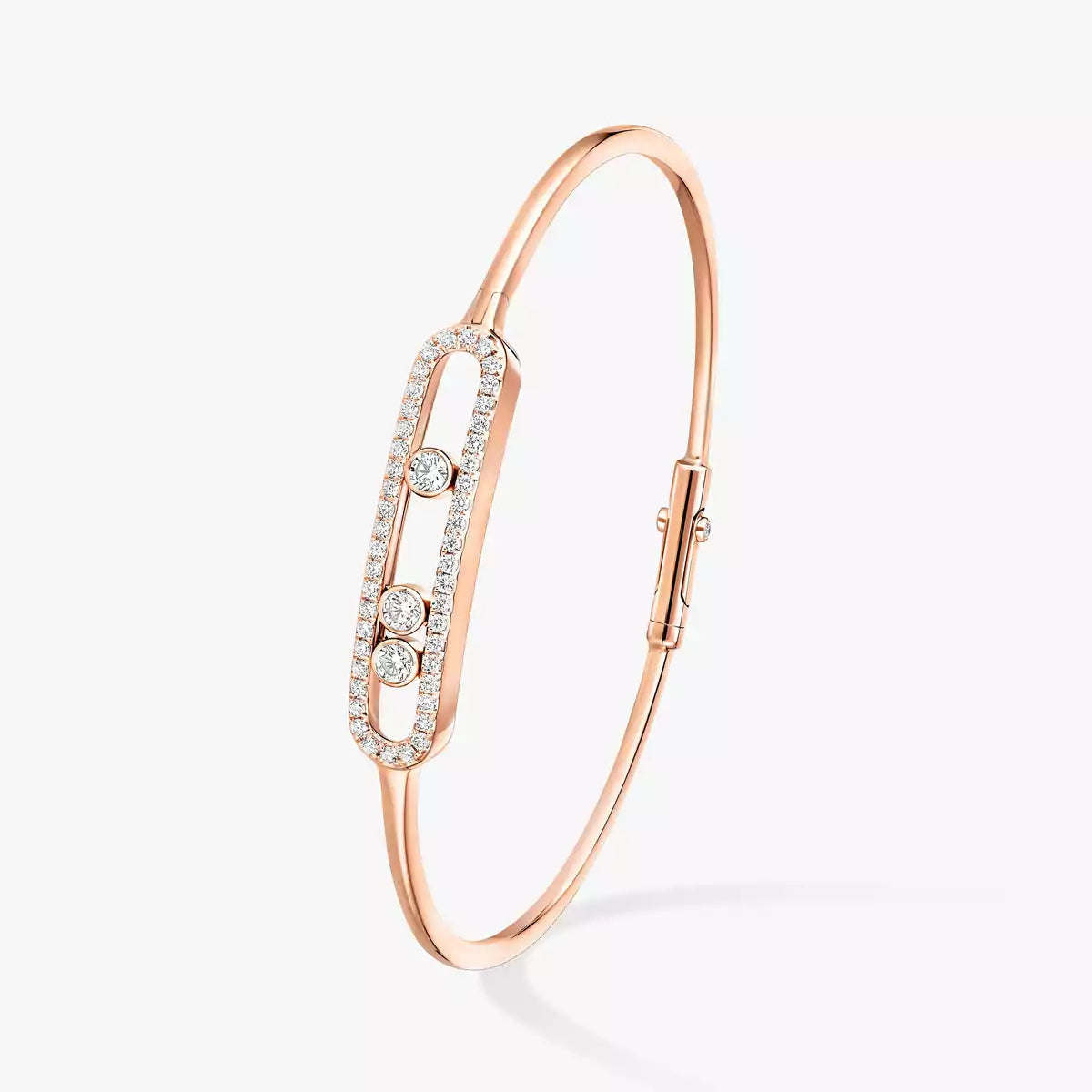 [Sprite Jewelry]Move Pavé Diamond Bangle Bracelet M