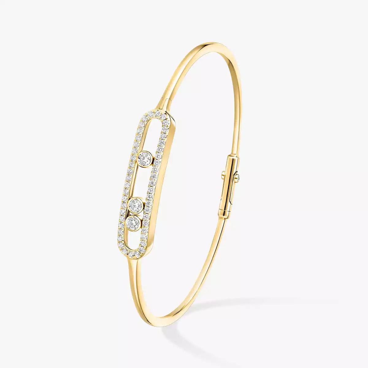 [Sprite Jewelry]Move Pavé Diamond Bangle Bracelet M
