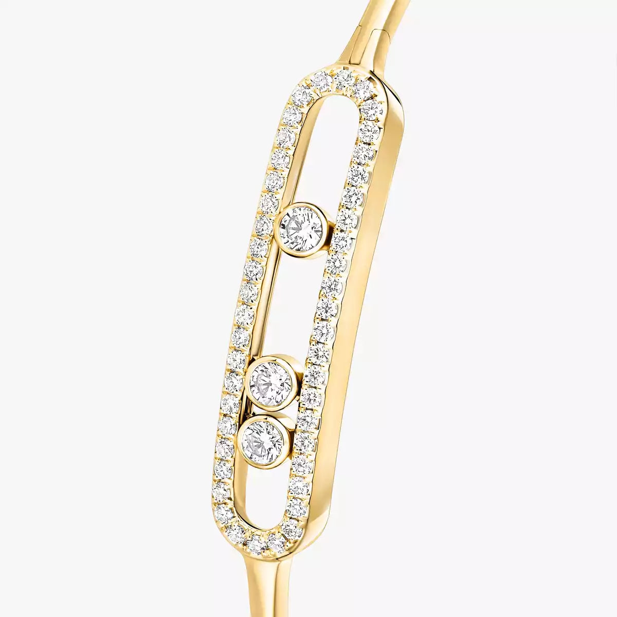 [Sprite Jewelry]Move Pavé Diamond Bangle Bracelet M