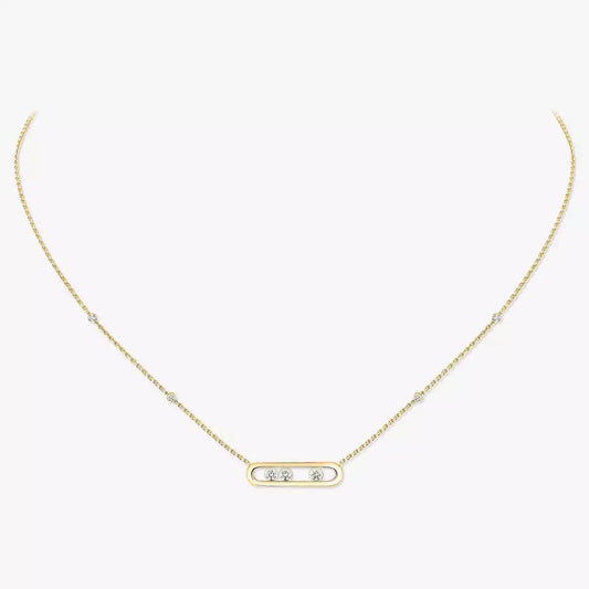 [Sprite Jewelry] Baby Move Gold Diamond Necklace