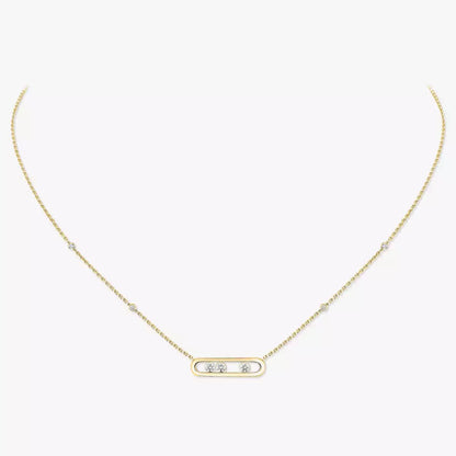 [Sprite Jewelry] Baby Move Gold Diamond Necklace