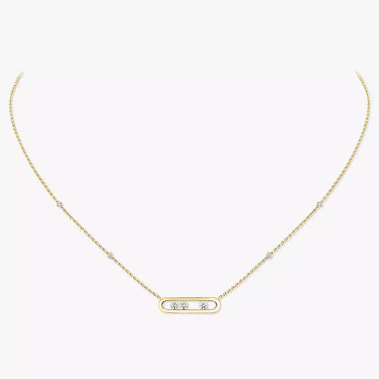 [Sprite Jewelry] Baby Move Gold Diamond Necklace