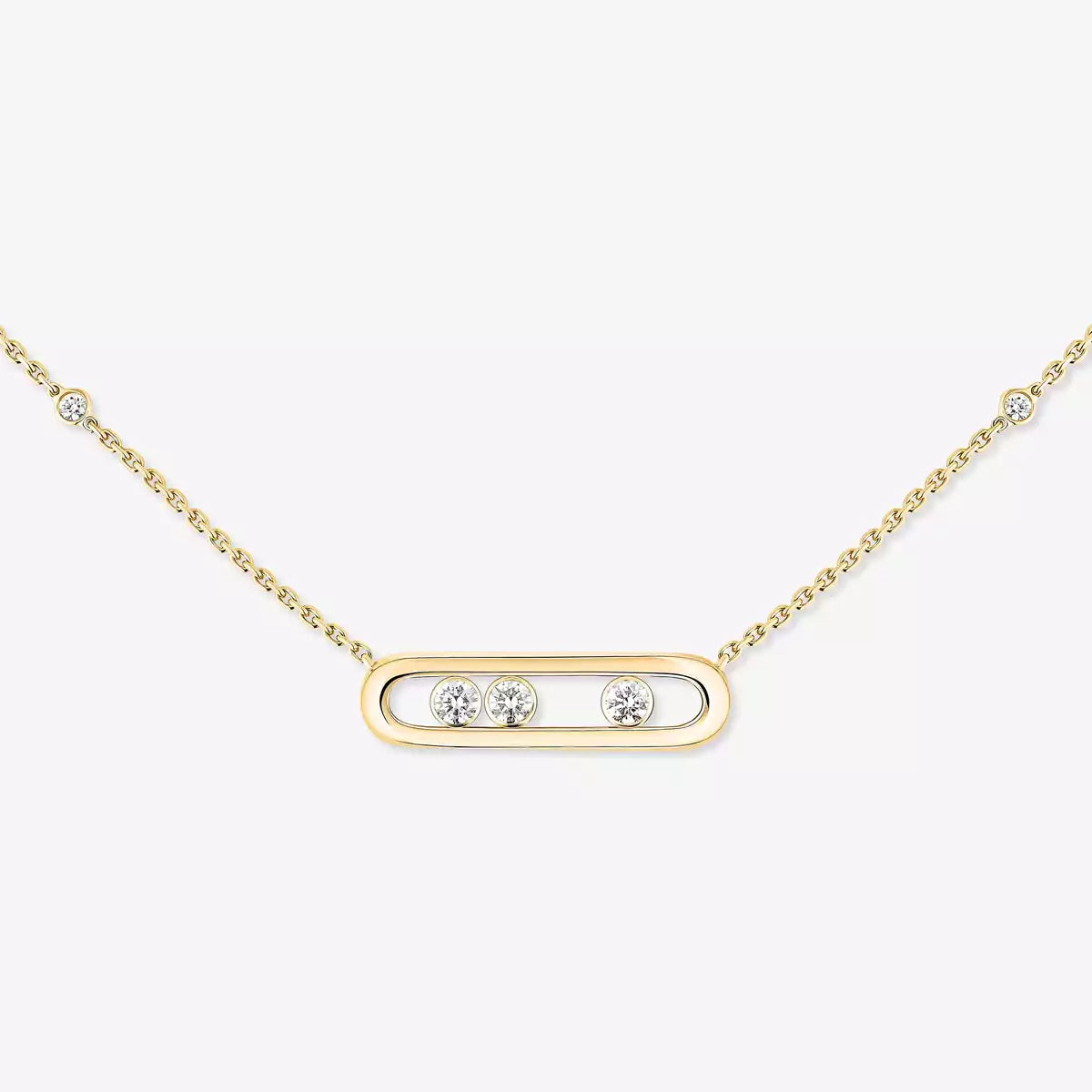 [Sprite Jewelry] Baby Move Gold Diamond Necklace