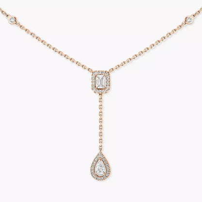[Sprite Jewelry]Gold Diamond Tie Necklace