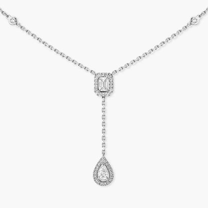 [Sprite Jewelry]Gold Diamond Tie Necklace