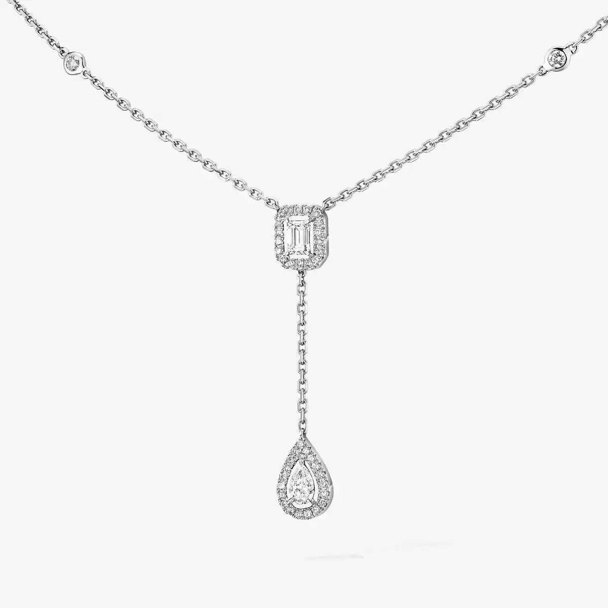 [Sprite Jewelry]Gold Diamond Tie Necklace