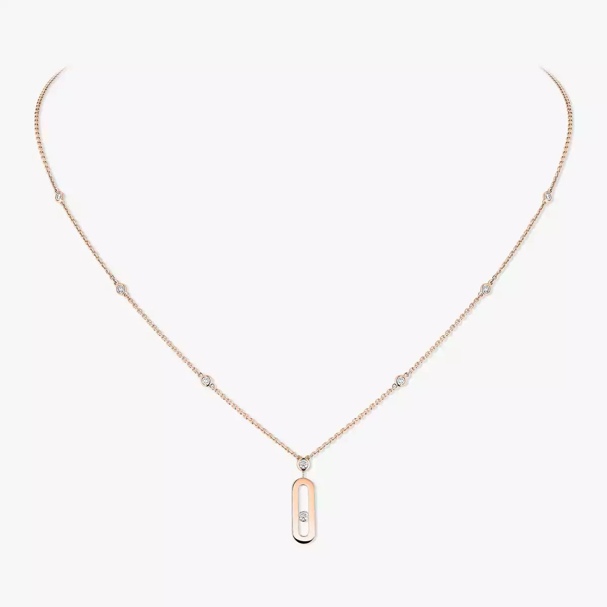[Sprite Jewelry] Move Uno Gold Diamond Long Necklace