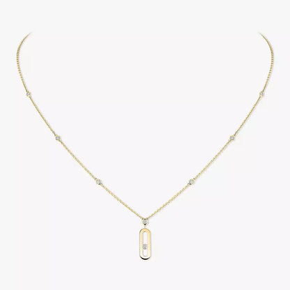 [Sprite Jewelry] Move Uno Gold Diamond Long Necklace