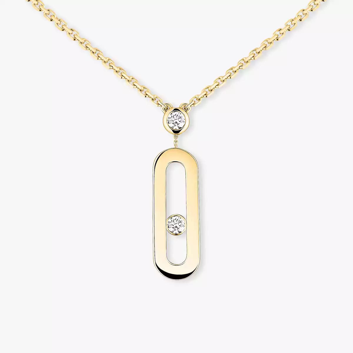 [Sprite Jewelry] Move Uno Gold Diamond Long Necklace