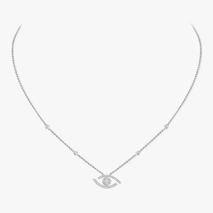 [Sprite Jewelry]Pave_ Diamond Necklace Lucky Eye