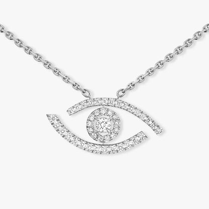 [Sprite Jewelry]Pave_ Diamond Necklace Lucky Eye