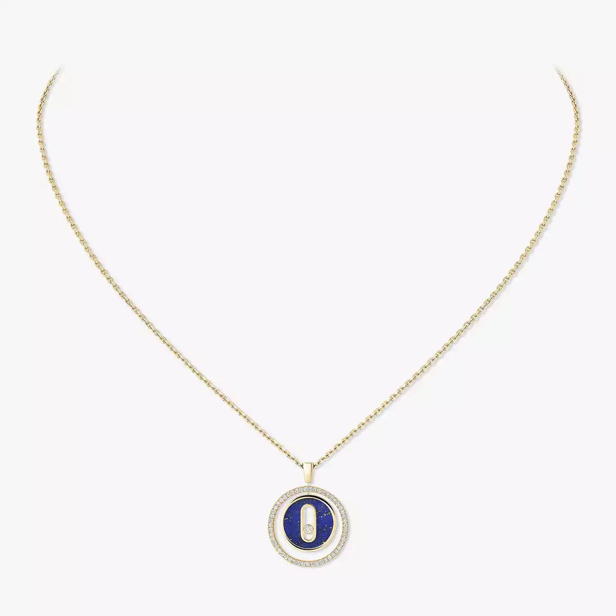 [Sprite Jewelry]Lucky Move Diamond Necklace in Rose Gold and White Mother-of-Pearl