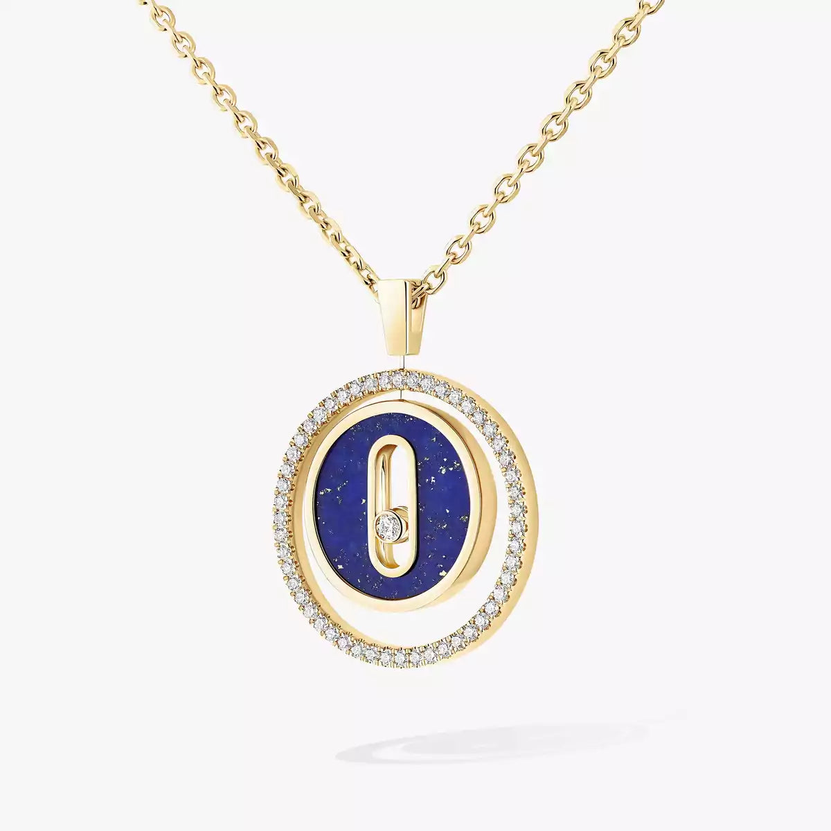 [Sprite Jewelry]Lucky Move Diamond Necklace in Rose Gold and White Mother-of-Pearl