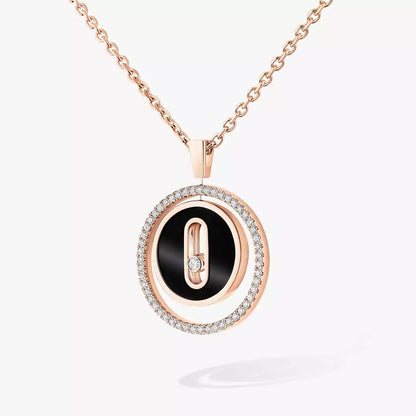 [Sprite Jewelry]Lucky Move Diamond Necklace in Rose Gold and White Mother-of-Pearl