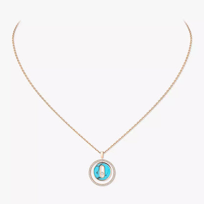 [Sprite Jewelry]Lucky Move Diamond Necklace in Rose Gold and White Mother-of-Pearl