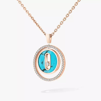 [Sprite Jewelry]Lucky Move Diamond Necklace in Rose Gold and White Mother-of-Pearl