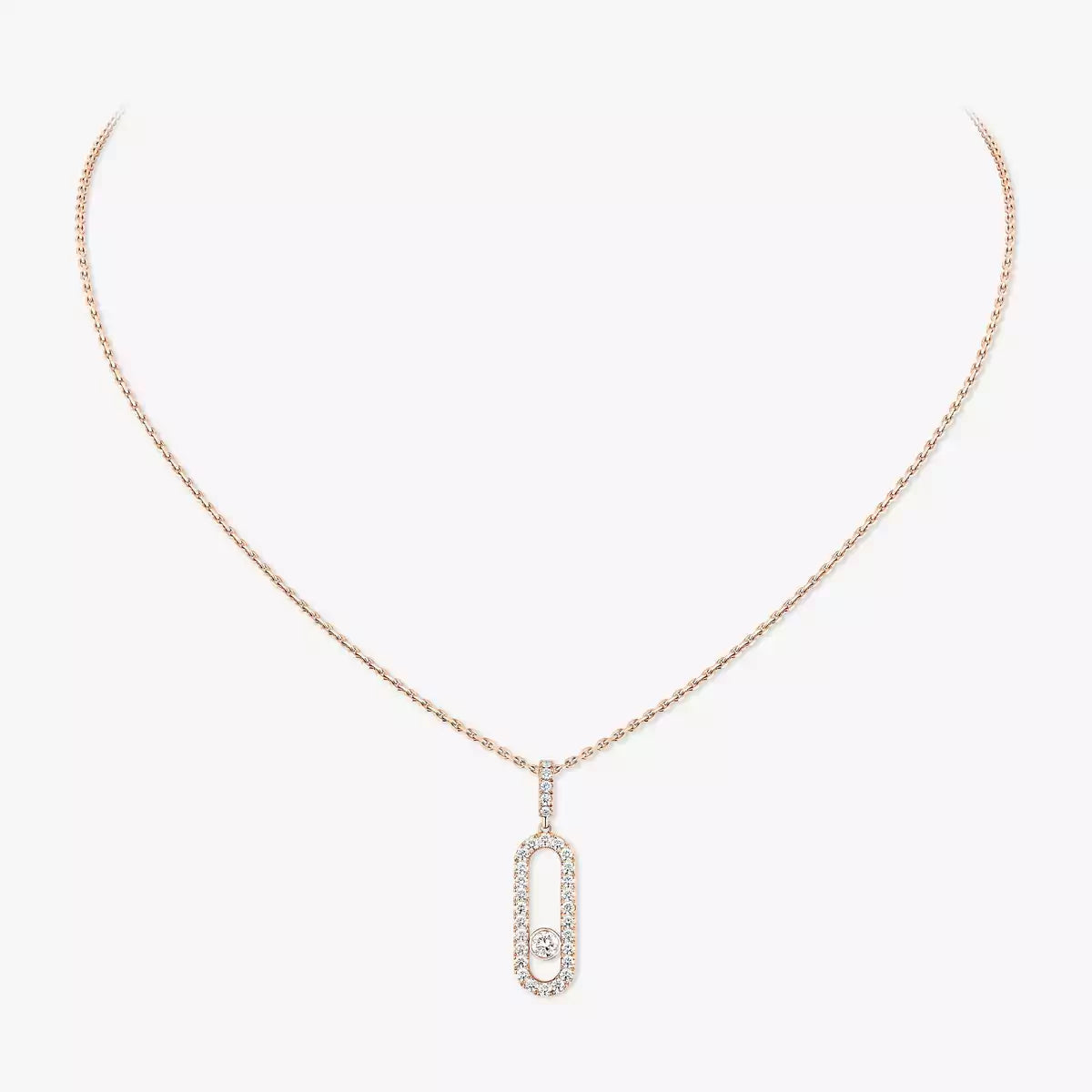 [Sprite Jewelry]Move Uno Diamond Necklace in Rose Gold
