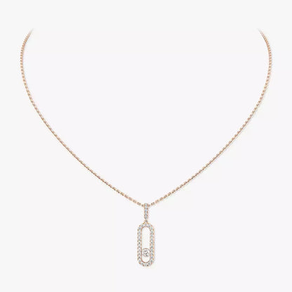 [Sprite Jewelry]Move Uno Diamond Necklace in Rose Gold
