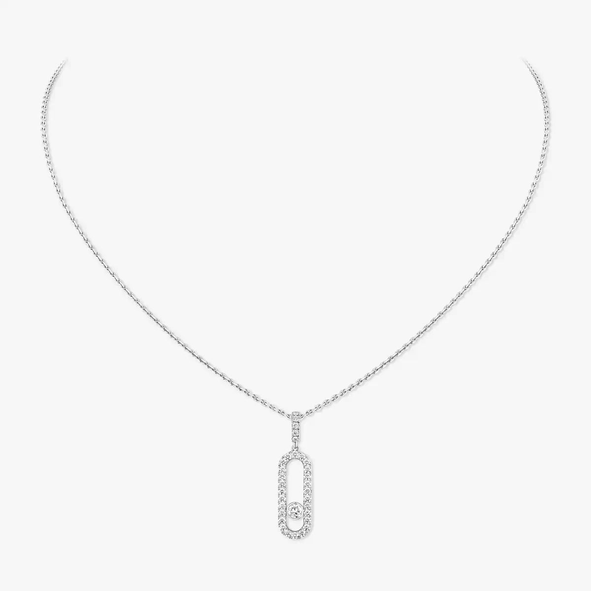 [Sprite Jewelry]Move Uno Diamond Necklace in Rose Gold