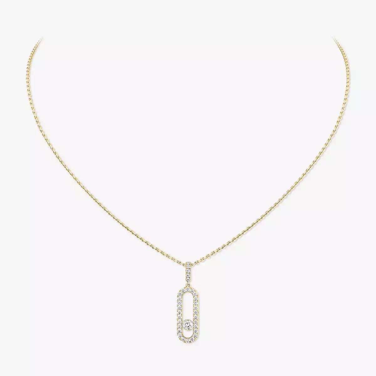 [Sprite Jewelry]Move Uno Diamond Necklace in Rose Gold